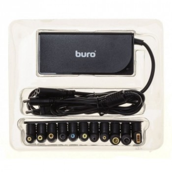 Buro BUM-0220B65 автоматический 65W 12V-20V 11-Connectors 3.25A 1XUSB 2.1A от сети