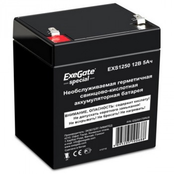 Exegate Special EXS1250 аккумулятор 12В/5Ач, клеммы F2