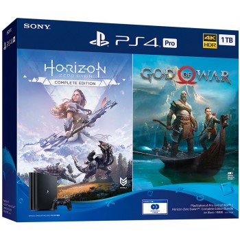 Sony Playstation 4 Pro 1Tb + God Of War, Horizon Zero Dawn
